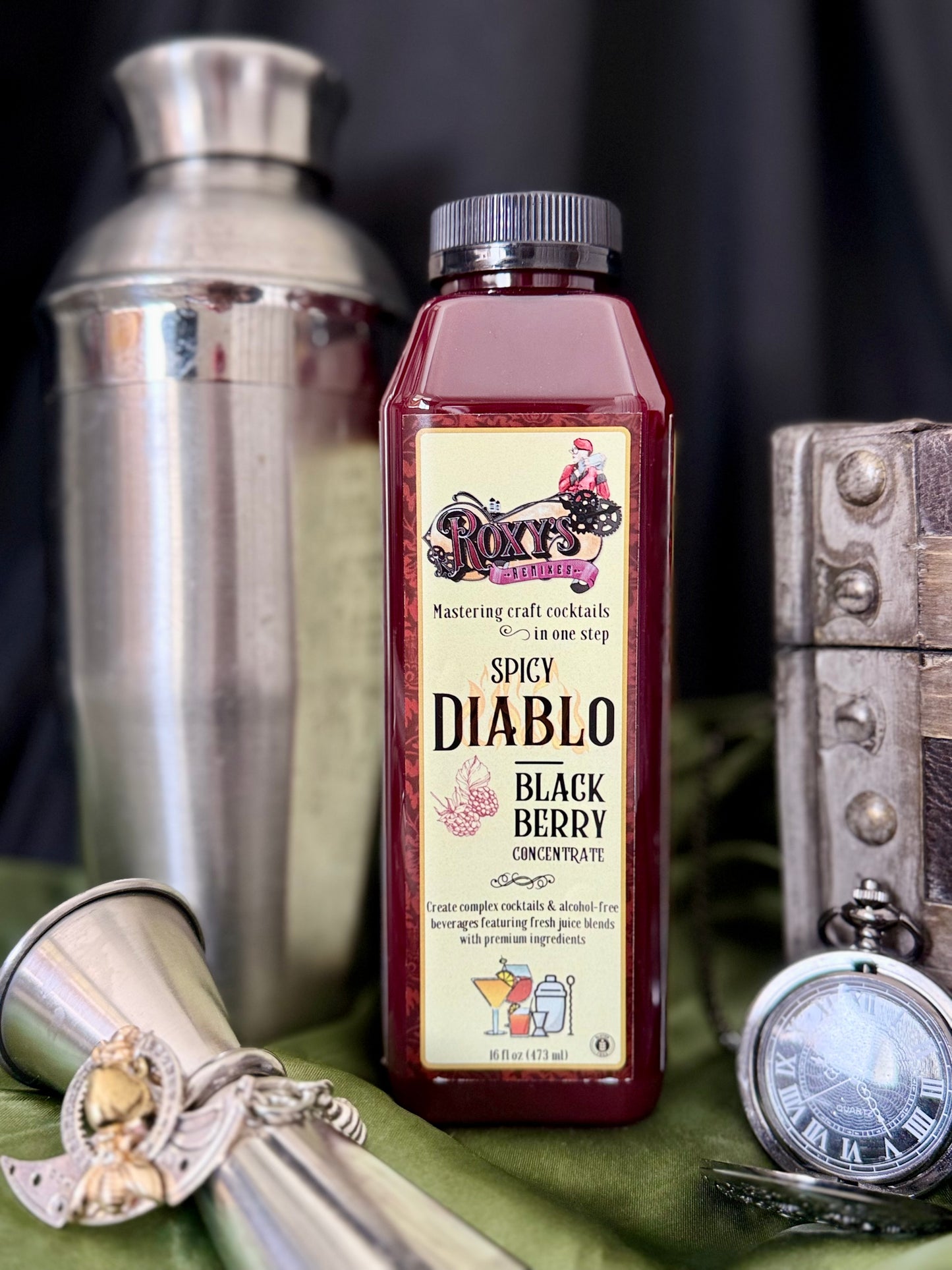 Spicy Diablo Blackberry Habanero Lime Cocktail Concentrate